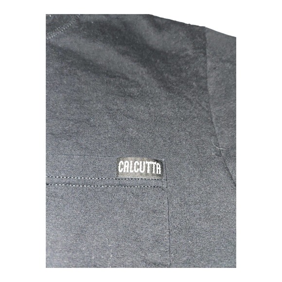 Calcutta T-Shirt Medium Men's Short Sleeve Black Graphic Print Fishing Adventure - Picture 6 of 6